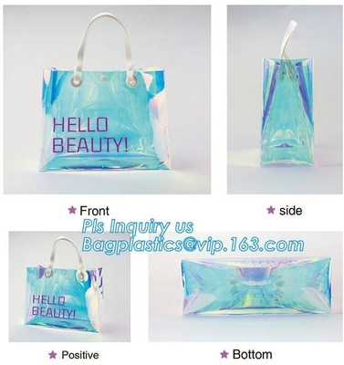 Custom Brand 100% ECO-Friendly Plastic/PP/PVC Handle bag for toy package, handle bag with snap button, packaging tote ba