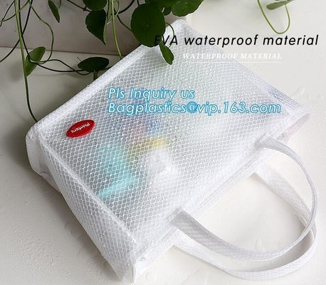 cosmetic PVC mesh bag, vinyl pvc zipper blanket bags/small mesh zipper bags/zipper bag, Mesh Makeup Brush Organizer Trav