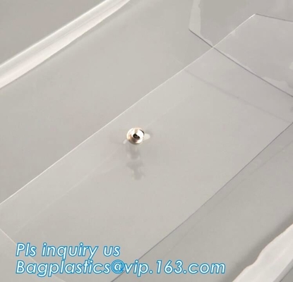 Eco-friendly Practical Waterproof Transparent Zipper Hand Bag PVC Cosmetic Clutch Bag For Gift Promotion, purse, wallet