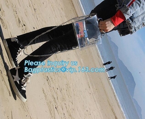 Chain Bag Cute Girl's Clear PVC Transparent Sling Hobo Handbag, PVC Women Handbag, PVC Beach Bag handbag/Fashion women h