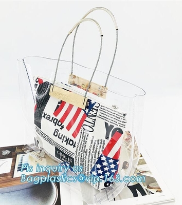 clear pvc bag ring handle handbag teenager handbag, PVC Jelly Tote bag Candy handbag, beach handbag, handle carrier, bag