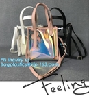single shoulder pvc women's bag, girls shoulder long strip bag, Summer Detachable Women Transparent PVC Handbag Shoulder