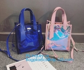 Classical Colorful PVC Wallet Bag Pouch Bag shoulder bag, PVC Crossbody Bag For School Travel Girls, Tote Bag Clear Shou
