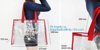 Hot Style PVC Bag Waterproof Shoulder Bag Beach Package Tote Bag For Girls, transparent PVC shoulder bag clutch bag