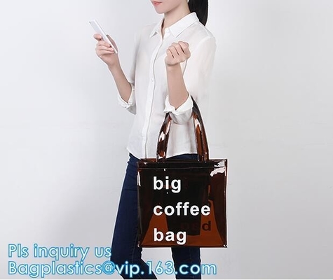 Fashion Women Handbag Transparent Pvc Clear Beach Single Shoulder Bag, promotional pvc shoulder bags, wallet, purse, pac