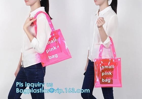 Fashion Women Handbag Transparent Pvc Clear Beach Single Shoulder Bag, promotional pvc shoulder bags, wallet, purse, pac