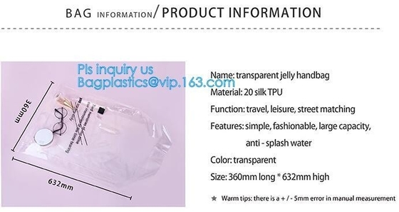 fancy bags elegant transparent PVC handbags, custom handbags made in china, shopping handbag PVC ladies shopping handbag