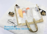 DIY Transparent Clutch Tote Bag, Fashion Women PVC Transparent Tote Bag Clear Shoulder Bag, Female Casual Toiletry Shoul