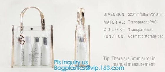 Custom Stadium Tote Bag Clear Shoulder PVC Bag with Zipper, pvc letter bucket bag clear transparent jelly shoulder tote