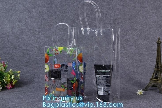 Summer beach clear PVC shoulder bag/transparent tote bag, Jelly PVC Material Candy Color Beach Transparent Women Shoulde