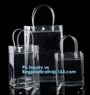 Summer beach clear PVC shoulder bag/transparent tote bag, Jelly PVC Material Candy Color Beach Transparent Women Shoulde