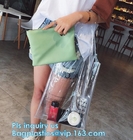 vinyl pvc zippered shopping bag for home/daily use, Wear Resistant Eco Friendly PVC Shopping Bag, Custom Transparent Gif