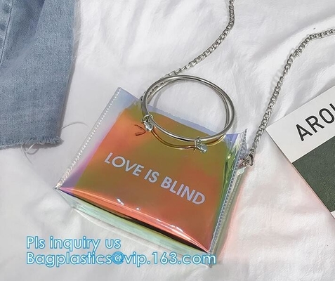 Fashion Women handbag Transparent PVC Clear Beach single shoulder bag,woman handbag, PVC handbag ladies women tote bag