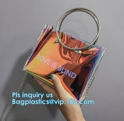 Fashion Women handbag Transparent PVC Clear Beach single shoulder bag,woman handbag, PVC handbag ladies women tote bag