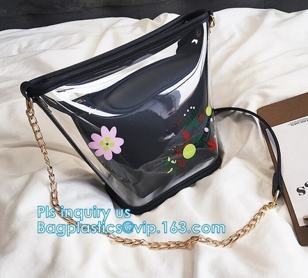 shopping bag plastic bag sizes standard promotional shoulder bag waterproof, Tote Bag Fashion Pvc beach bag, tote, handy