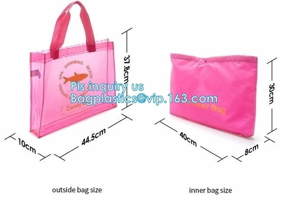 hot sale lady bag,lady pvc shopping bag, PVC Beach Shopping Tote Bags, PVC shopping bag for clothes and shoes, shopper