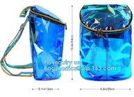 promotional clear waterproof plastic cosmetic packaging handle zipper top pouch printed transparent pvc bag, Cosmetic Ba