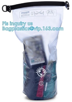waterproof dry bag with shoulder straps outdoor backpack water-resistant dry bag, Game Sportpack Plastic Drawstring Back