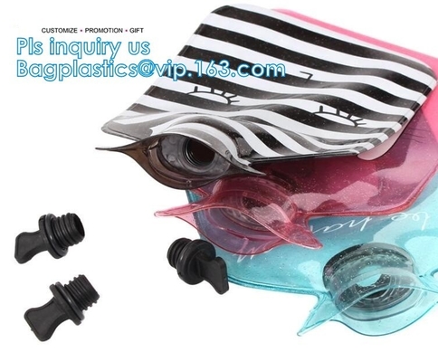 Winter Outdoor Pvc Hot Water Bottle Bag, pvc hot water bag fomentation, Water Bottle Ice Bag With Knitted Covers, water