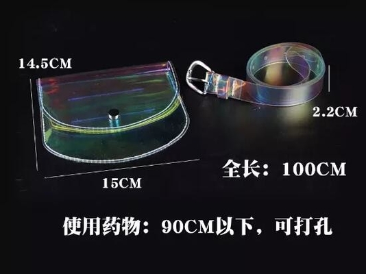 Laser PVC Sports Belt Bag,Waist Bag,Fanny Pack, Waist Bag Case Pouch Clear pvc sports waist bag / transparent belt, bag