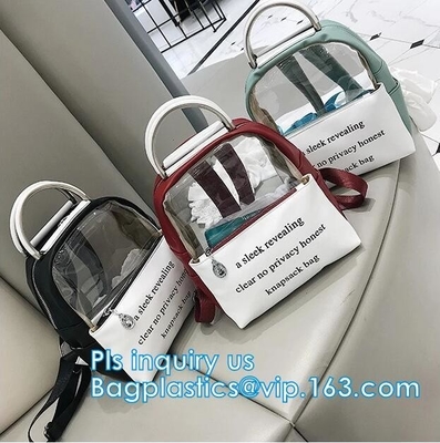 PVC Waterproof Dry Bag Hiking Backpack, Fashionable Transparent Waterproof Pvc Backpack, Casual Clear PVC Backpack Plast