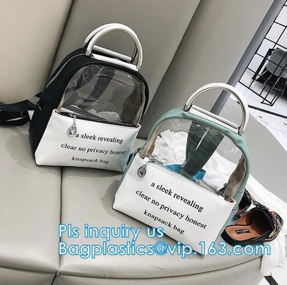 PVC Waterproof Dry Bag Hiking Backpack, Fashionable Transparent Waterproof Pvc Backpack, Casual Clear PVC Backpack Plast