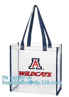 clear vinyl pvc zipper bags with handles, waterproof shopping clear pvc cosmetic handles plastic bag with snap button