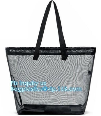 Mesh Foldable Organizer Cosmetic Makeup Toiletry Bag,Promotional PVC Mesh Cosmetic Bag, Red lip mesh cosmetic bag, pack