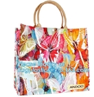 Pvc Travel Biodegradable Shopping Bags Drawstring Handle Handy Women Shopper Reusable Fashion Pvc Tote Bags