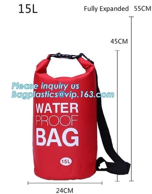 2L- 30L Retail Shopping Bags Custom Logo Water Repellent Dry Bag Waterproof Ocean Pack