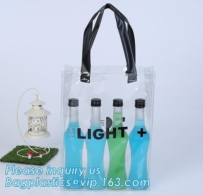 Customized Personalised Shopping Bags For Reusable Single Bottle Wine