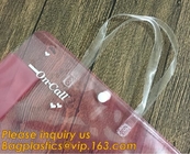 Environmental Biodegradable Shopping Bags PVC Clear Packaging Toy Storage Handle