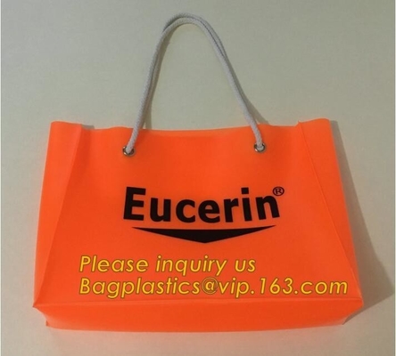 Clear Pvc Handle Bag Portable Knotted Handle PVC Ice Cooler For One Wine