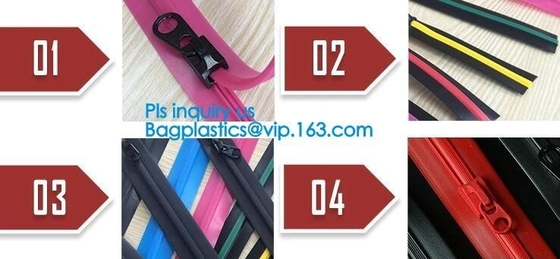 multi colored transparent plastic easy tear zipper, closure pe bag clear press lok zipper, reclosable press zipper