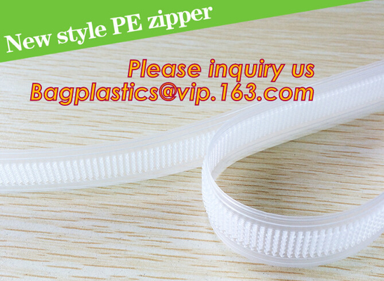 PLASTIC ZIPPER, PLASTIC SLIDERS, PLASTIC SEAL, ZIPPER SEAL, SLIDER SEAL