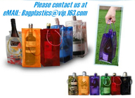 PVC Ice bag, Wine Beer Gift Bags, Wine Bag, drink ice bags, portable wine bags