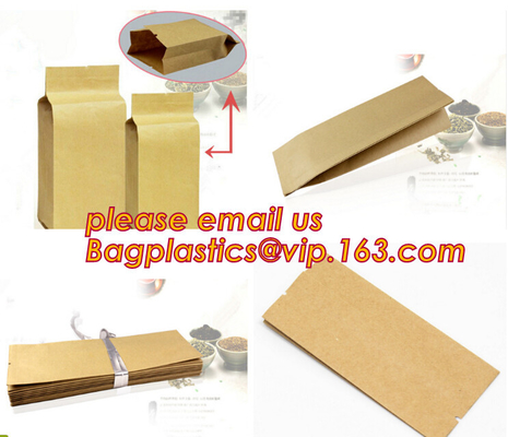 recycled resealable custom design resealable zipper locked stand up clear window brown kraft paper bag BAGEASE BAGPLASTI