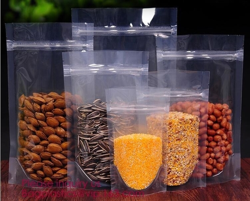 Biodegradable stand up foil zipper bag side gusset bags square block flat bottom Zip lockkk packaging pouch bagease bagplas