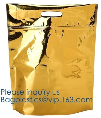 Qual Seal Flat Bottom Stand Up Pouch With Zip lockkk Slide Zipper Gusset 8 Side Seal Food