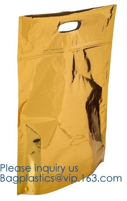Qual Seal Flat Bottom Stand Up Pouch With Zip lockkk Slide Zipper Gusset 8 Side Seal Food
