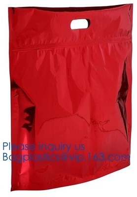 Qual Seal Flat Bottom Stand Up Pouch With Zip lockkk Slide Zipper Gusset 8 Side Seal Food