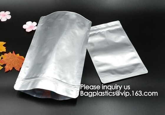 Metalized Shielding Stand Up Pouch / Clear Stand Up Zip Bags Bags Packaging