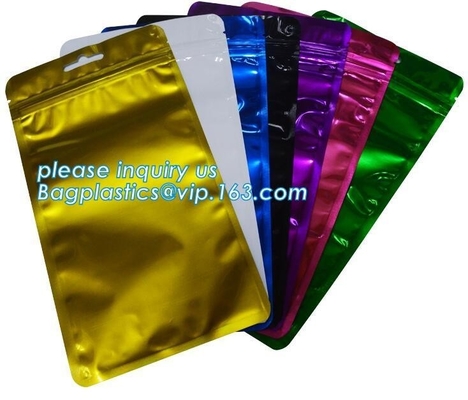 Metallized Stand Up Pouch Snack Packaging Laminated Aluminum Foil Flexible