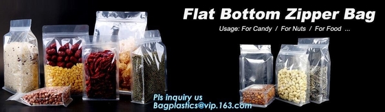 Snacks Plastic bag Stand Up Zipper Bag with Window,1 pound 500g Wholesale custom printed Zip lockkk bag zipper bag stand up