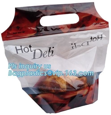 microwavable reusable plastic oven bag,turkey oven bag, anti-fog roasted chicken bag with zipper, cooking food packaging