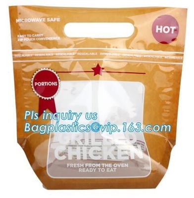 Plastic Zip lockkk bag for chicken packing/microwaveable chicken bags/anti-fog plastic, Roast chicken package bag