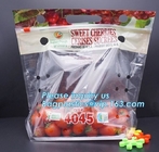 vented Printed Fruit Coex Packaging bag, Zip lockkk Cherry Tomato Packaging Bags With Holes, fruits and cheeries packaging