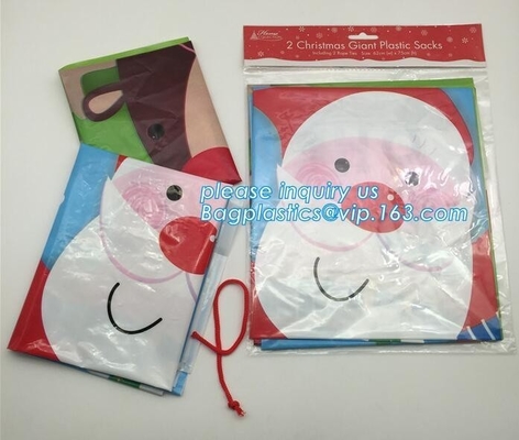 LDPE Plastic Christmas House Giant Poly Sack For Gift Bike Bag Cheap Price Christmas Decoration Santa Bag bagplastics ba