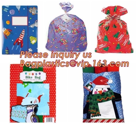 Custom Plastic Biodegradable Disposable Christmas Giant Gift Bag