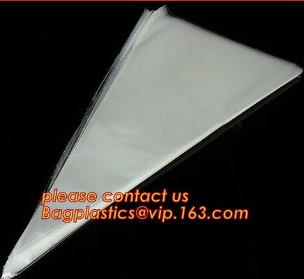 cone shape custom print clear plastic christmas candy bag,cone shaped clear candy treat opp bag,Various Styles Christmas